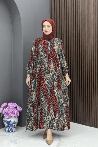 Birgül Elbise - Bordo Bordo