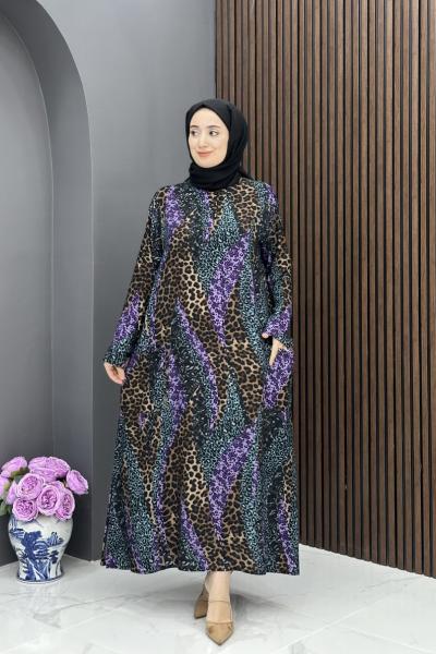 Birgül Elbise - Mor Mor