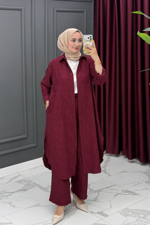 Brode Takım- Bordo Bordo