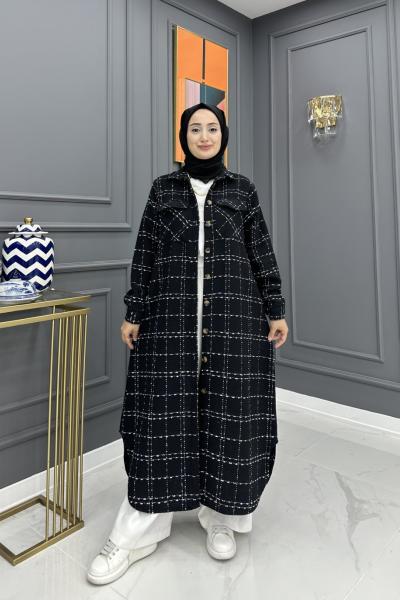 Burçak Gömlek Elbise - Siyah  Siyah