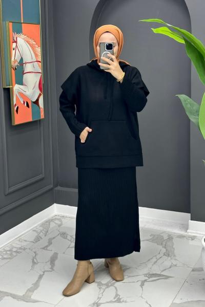 Busem Triko Takım - Siyah Siyah