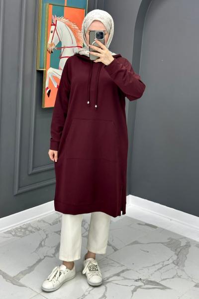 Büşra Tunik - Bordo  Bordo