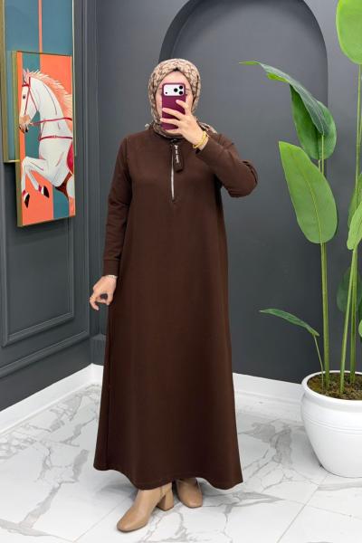 Çağla Spor Elbise - Kahve  Kahverengi