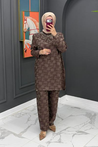 Ceylin Takım - Kahve Kahverengi