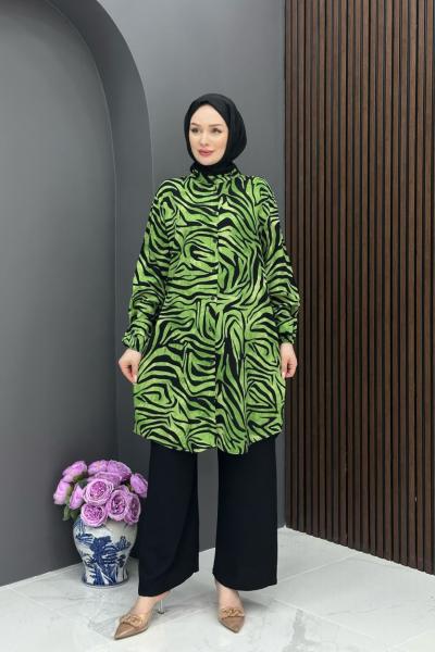 Dalga Desen Takım- Yeşil Yeşil