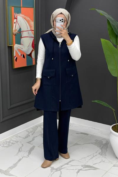 Deniz Yelekli Takım - Lacivert  Lacivert