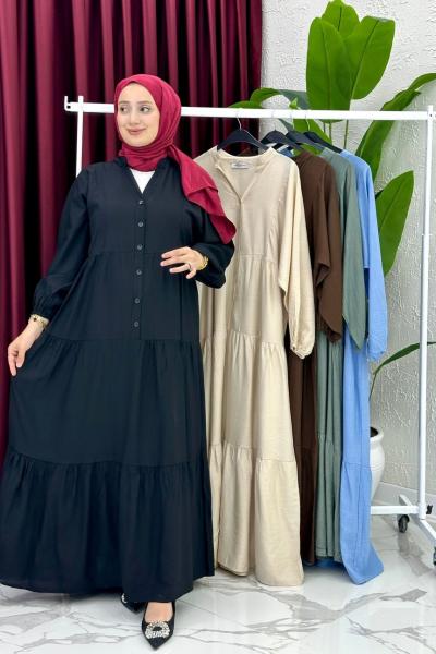 Deren Elbise - Siyah  Siyah