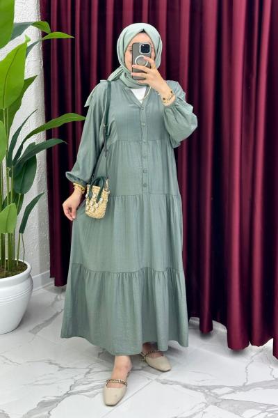 Deren Elbise - Yeşil Yeşil