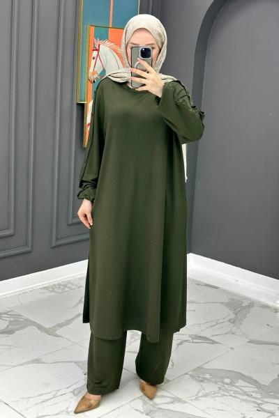 Dilek Uzun Takım - Haki Haki