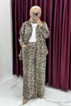 Doğa Takım - Leopar Desen  Siyah