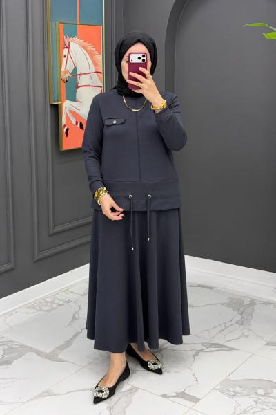 Oysho Duru Etekli Takım Gri