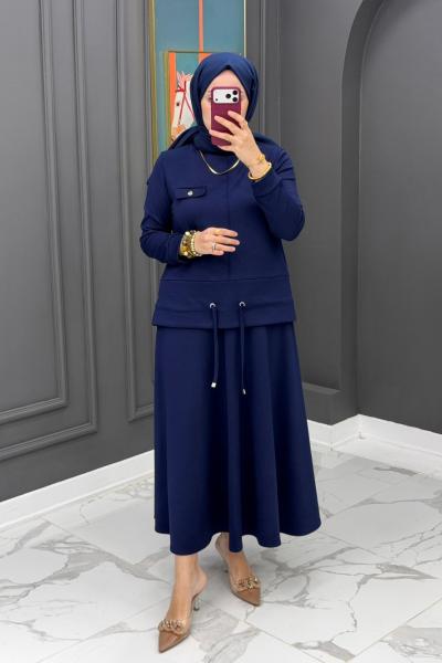 Oysho Duru Etekli Takım Lacivert
