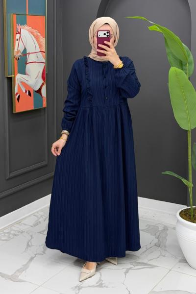 Elite Elbise- Lacivert Lacivert