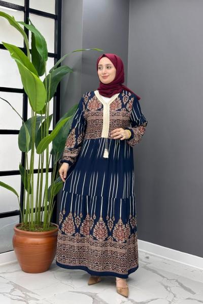 Esse Elbise - Lacivert Lacivert