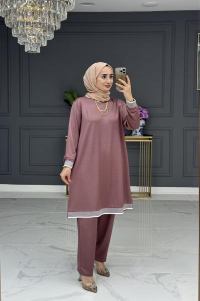 Eylül tesettur takım -gül Gül