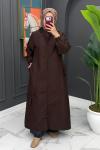 Ezel Uzun Kap - Kahve   Kahverengi