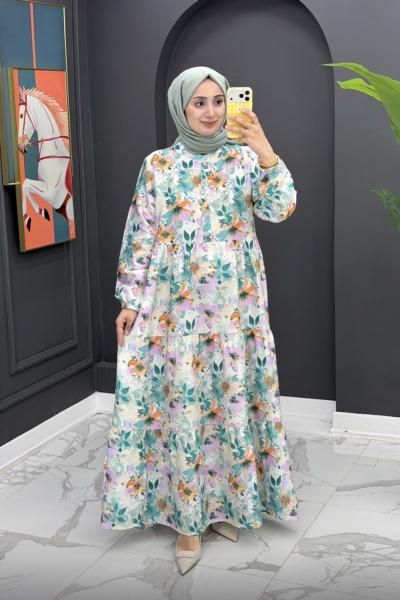 Gazel Elbise-Su yeşili Su Yeşili