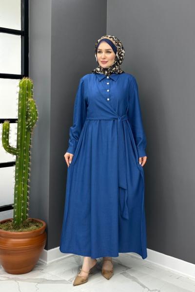 Gülben Elbise - Mavi Mavi