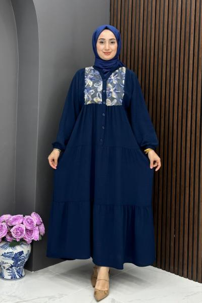 Güney Elbise - Lacivert Lacivert