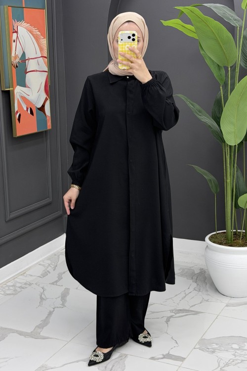 Hanife Uzun Takım - Siyah Siyah