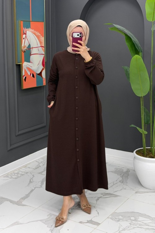 Hatice Uzun Kap - Kahve Kahverengi