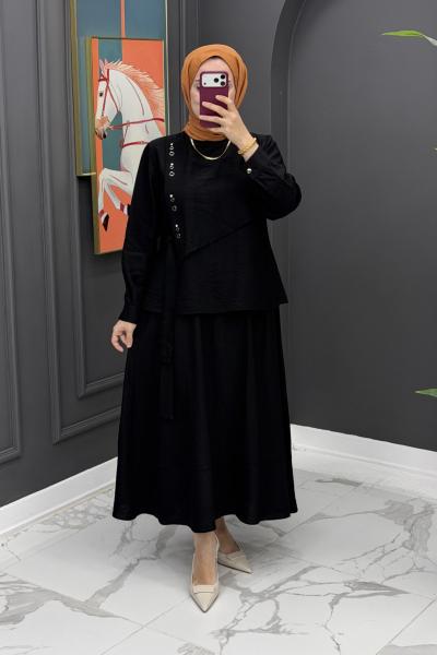 Hilal Etekli Takım - Siyah Siyah