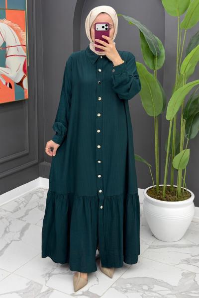 Hülya Uzun Elbise - Zümrüt Zümrüt