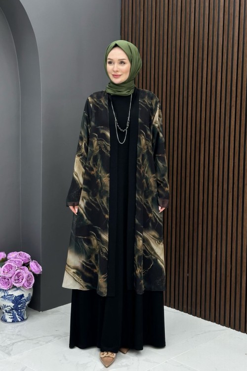 Hüsna İkili Takım - Siyah Siyah