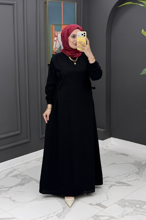 İdil Elbise - Siyah Siyah