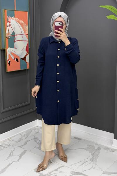 İnci Tunik - laci Lacivert