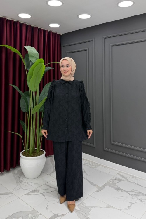 İpekyol Takım-Siyah Siyah