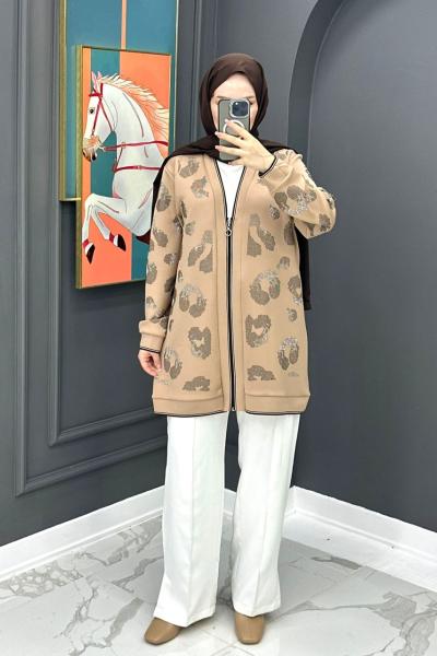 Işıltılı Hırka - Vizon  Vizon