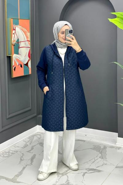 Kapitone Kap - Lacivert Lacivert