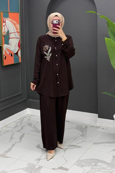 Kayra takım - kahverengi Kahverengi