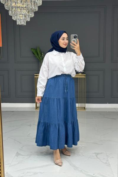 Kot Etek- Açık Mavi Açık Mavi