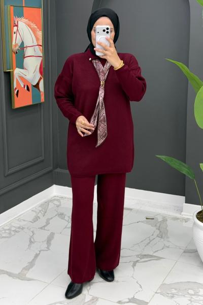 Lady Triko Takım - Bordo Bordo