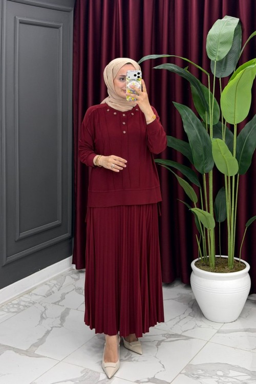 Lamazzi Takım-Bordo Bordo
