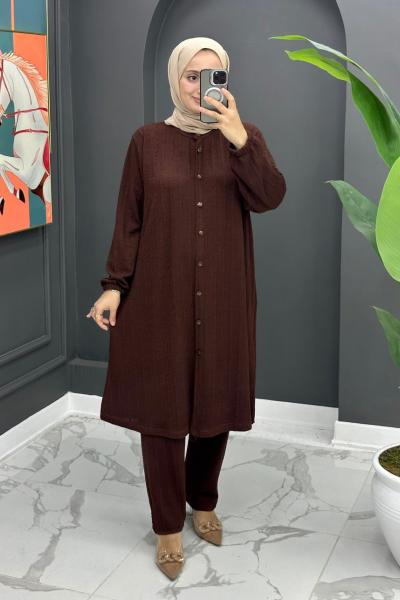 Lavin Uzun Takım - Kahve Kahverengi