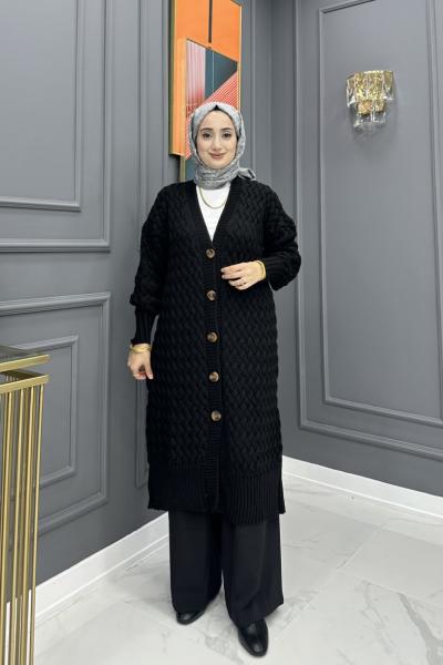 Lena Hırka - Siyah  Siyah