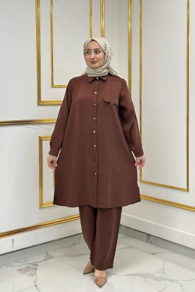 Lova Takım - Kahve Kahverengi