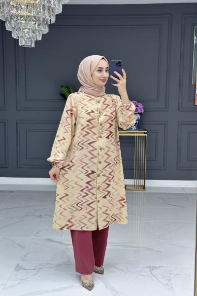 Mecnun takım-pembe Koyu Pembe