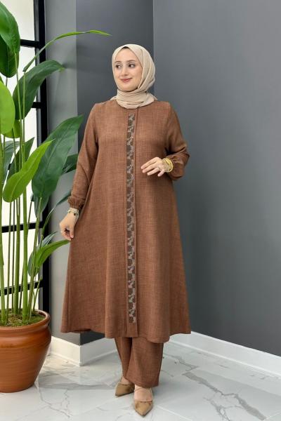 Meriç Uzun Takım - Kahve  Kahverengi