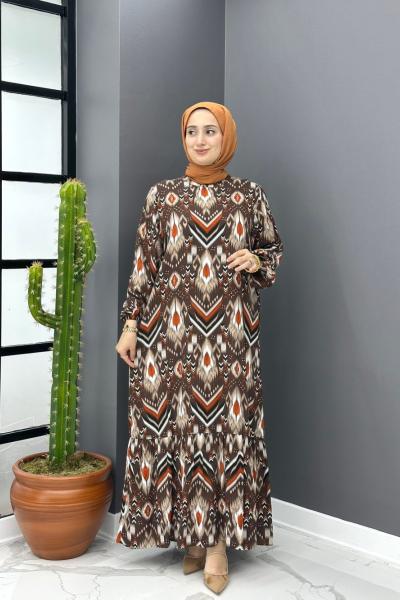 Meryem Elbise - Kahve Kahverengi