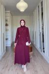 Meyra Etekli Takım-Bordo Bordo