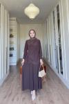 Meyra Etekli Takım -Kahverengi Kahverengi