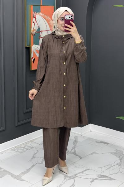 Mina Takım - kahve Kahverengi