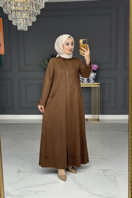 Nafiye Ferace- Kahve Kahverengi