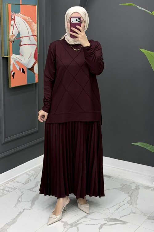 Necla Etekli Takım - Bordo Bordo