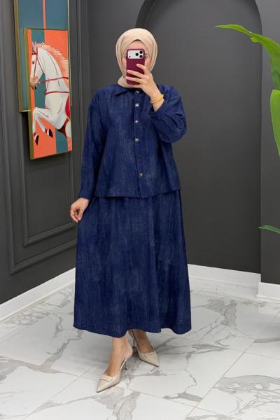 Nehir Etekli Takım - lacivert  Lacivert