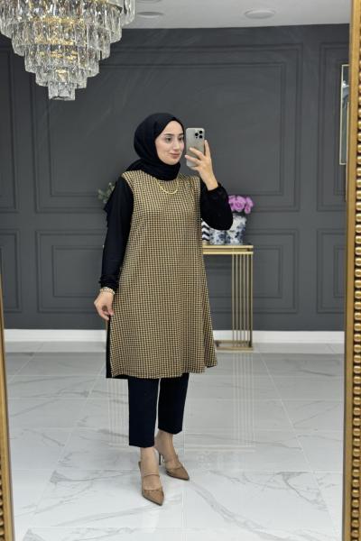 Neva kazayağı tunik - vizon Vizon